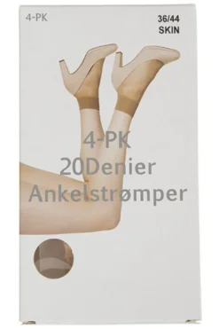 Ankelstrømper 4pk