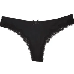 Ann - String med blondekant