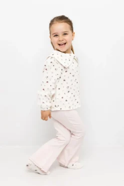 Bluse blomstret i musselin