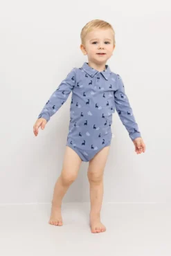 Body med dinosaurprint og krage