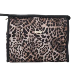 Classic toalettmappe til dame leopard medium