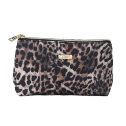 Classic toalettmappe til dame leopard liten