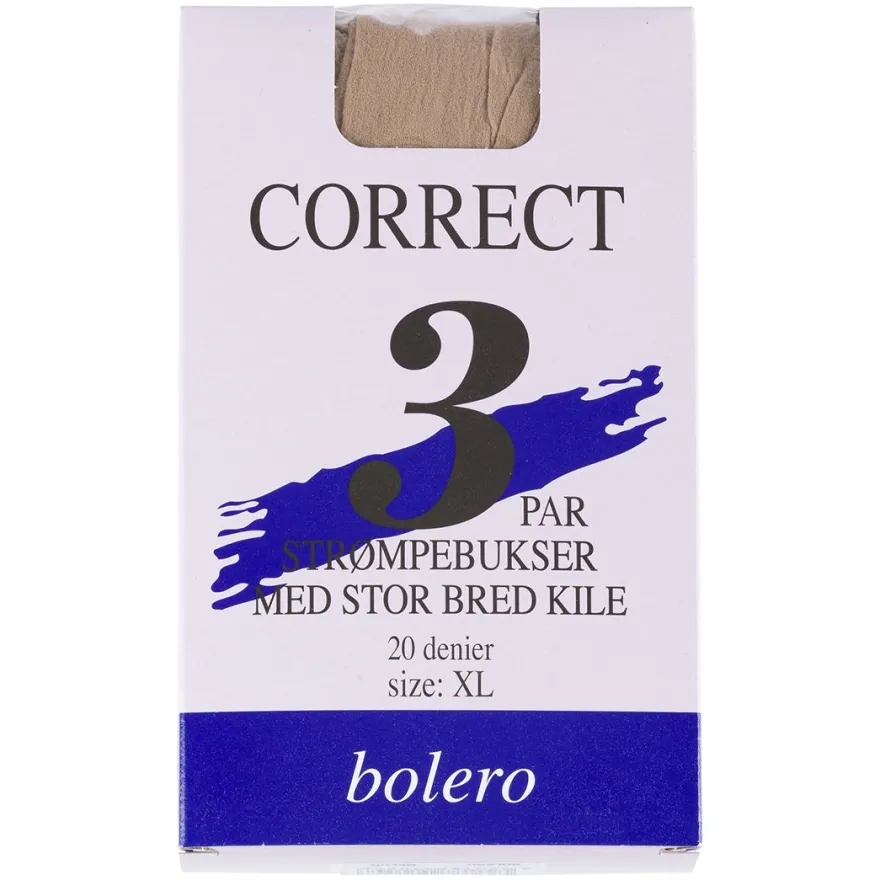 Correct Bolero 3pk strømpebukse