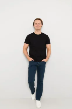 David Casual T-shirt 2 pk rund hals