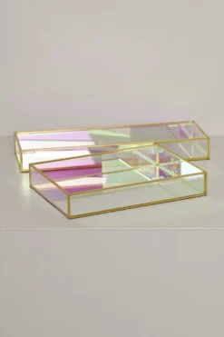 Dekorbrett med speil Diddi 25x18cm