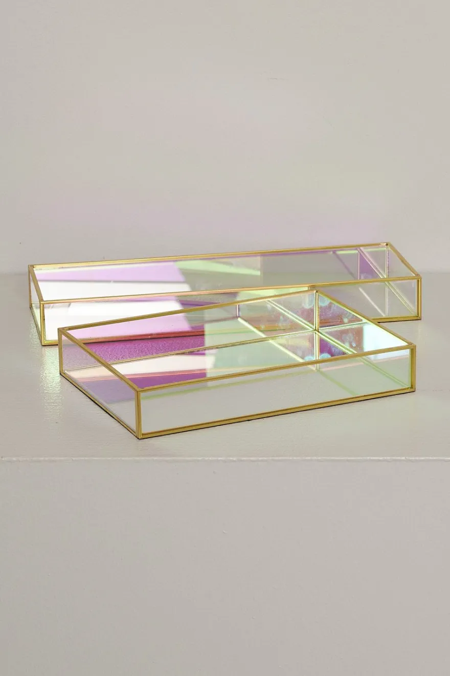 Dekorbrett med speil Diddi 25x18cm