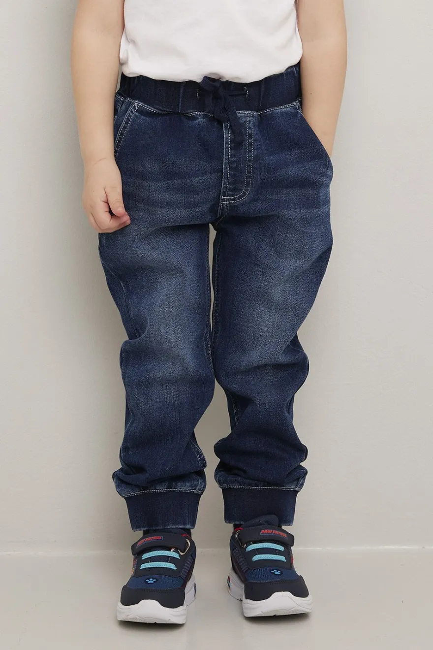 Denim joggers