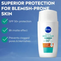Derma Skin Clear Daily UV Fluid SPF50+, 40ml