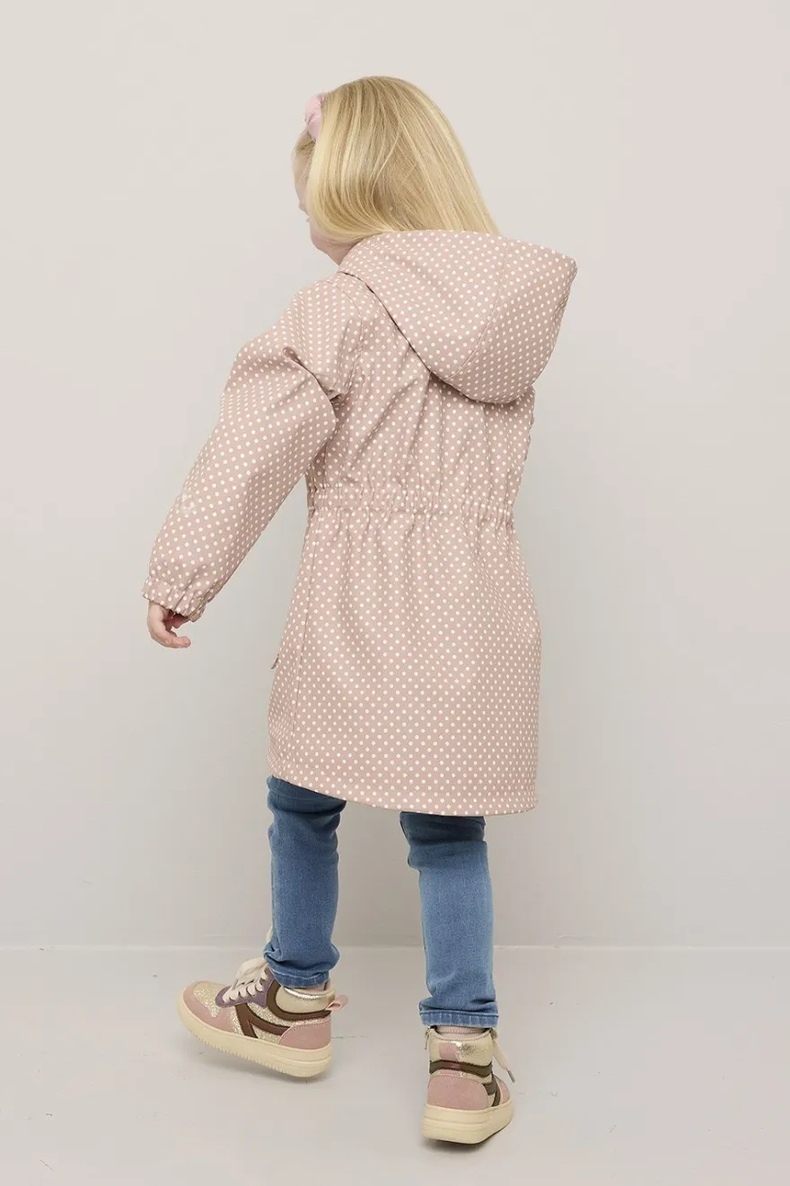 Dots Regnkåpe med fòr