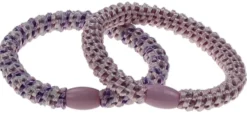 Elastiske hårstrikk med perle 2pk