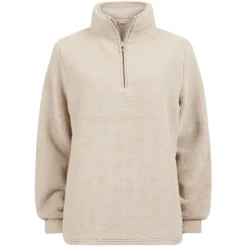 Ensfarget fleece overdel