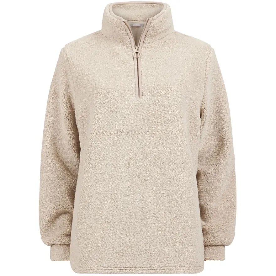 Ensfarget fleece overdel
