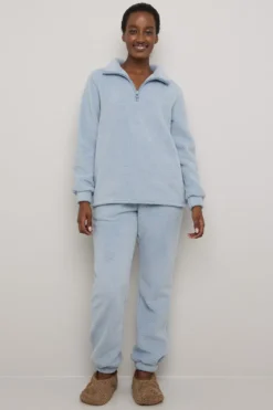 Ensfarget fleece underdel