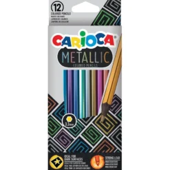 Fargeblyanter Carioca metallic 12 stk
