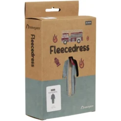 Fleecedress med broderi