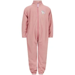 Fleecedress med broderi