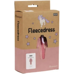 Fleecedress med broderi