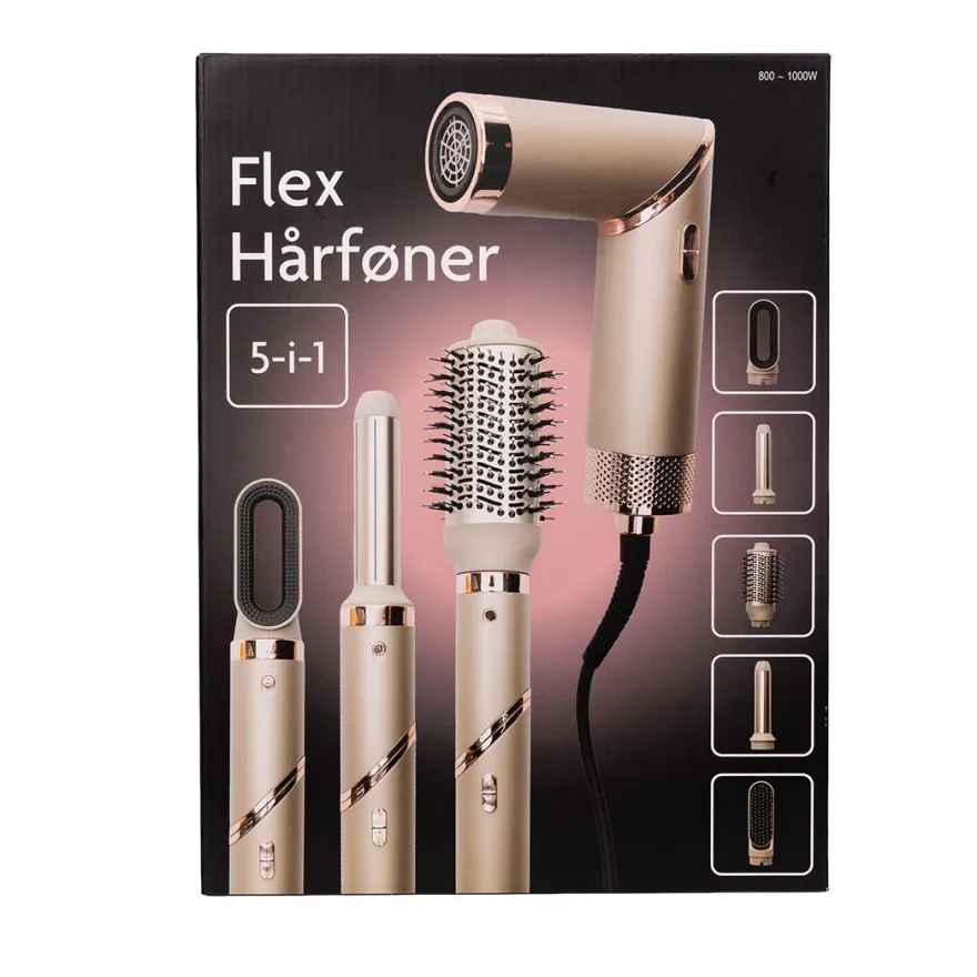Flex Hårføner 5-i-1