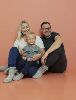 Flora T-skjorte i merinoull med blondekant