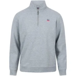 Genser med half zip Glyn