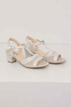 Glitter sandal med hel