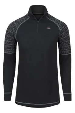 Glomtinden overdel i dobbel ull og med 1/2 - zip
