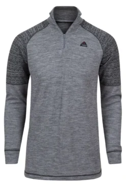 Glomtinden overdel i dobbel ull og med 1/2 - zip