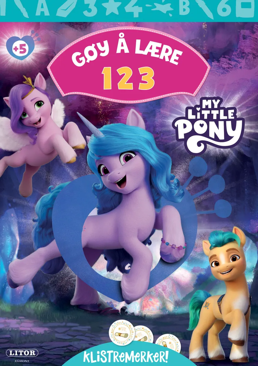 Gøy å lære 123 My Little Pony med klistremerker