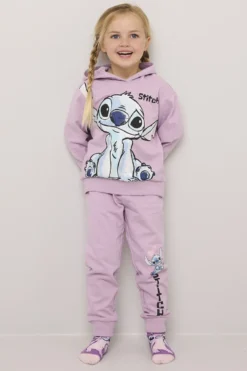 Hettegenser med søtt Stitch print