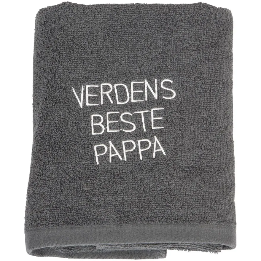Håndkle med tekst