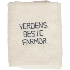Håndkle med tekst