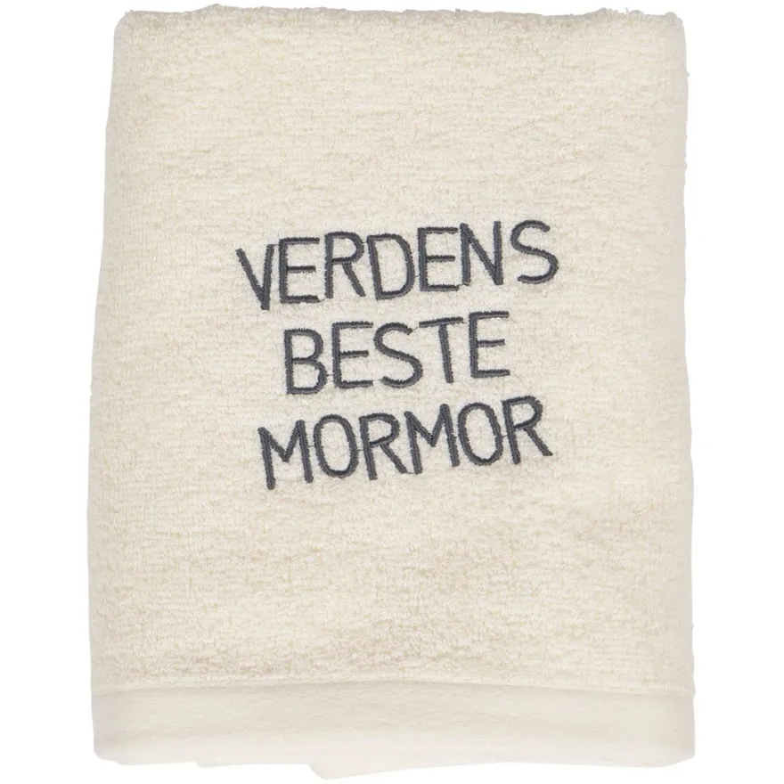 Håndkle med tekst