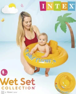 Intex baby badering med sete dia 70cm 6-12mnd 4 luftkamre