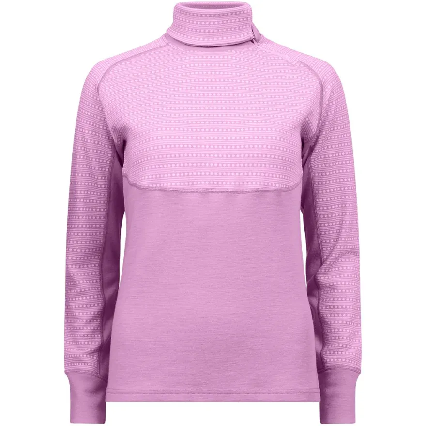Jacquard polo med glidelås
