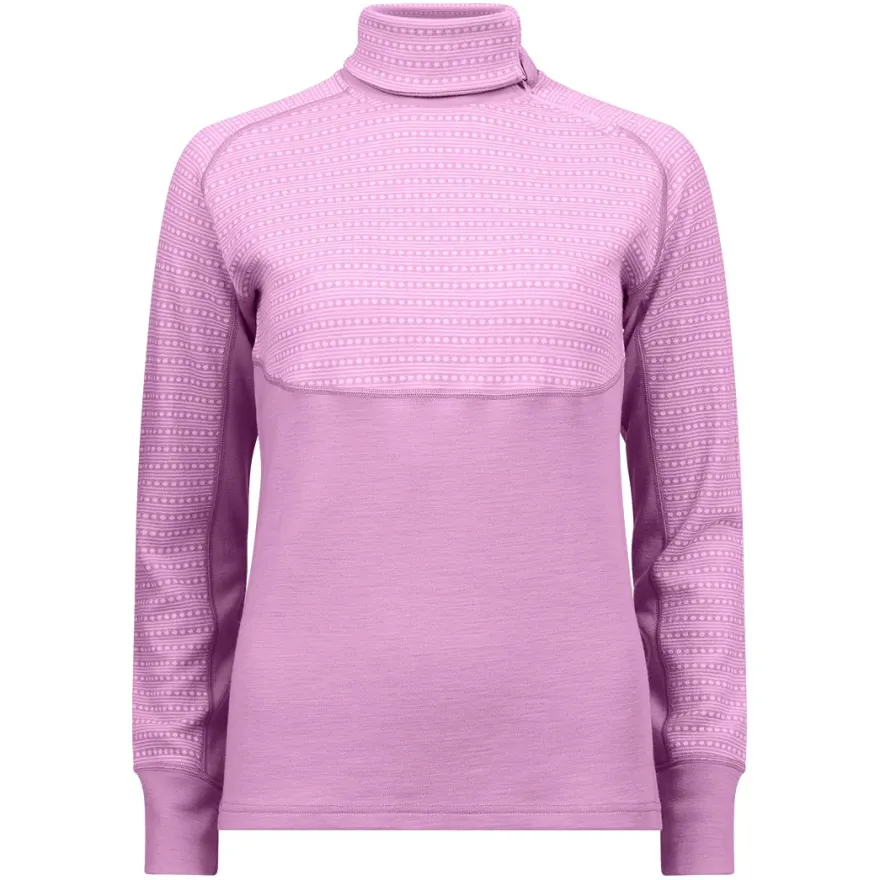 Jacquard polo med glidelås