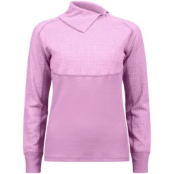 Jacquard polo med glidelås