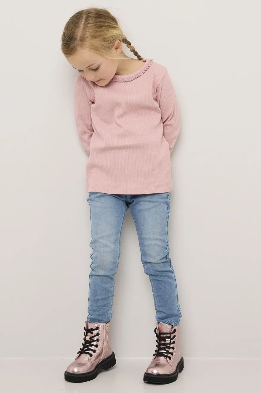 Jeans med elastikk i midjen