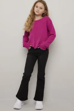 Jeans utsvinget med lavt liv Lina