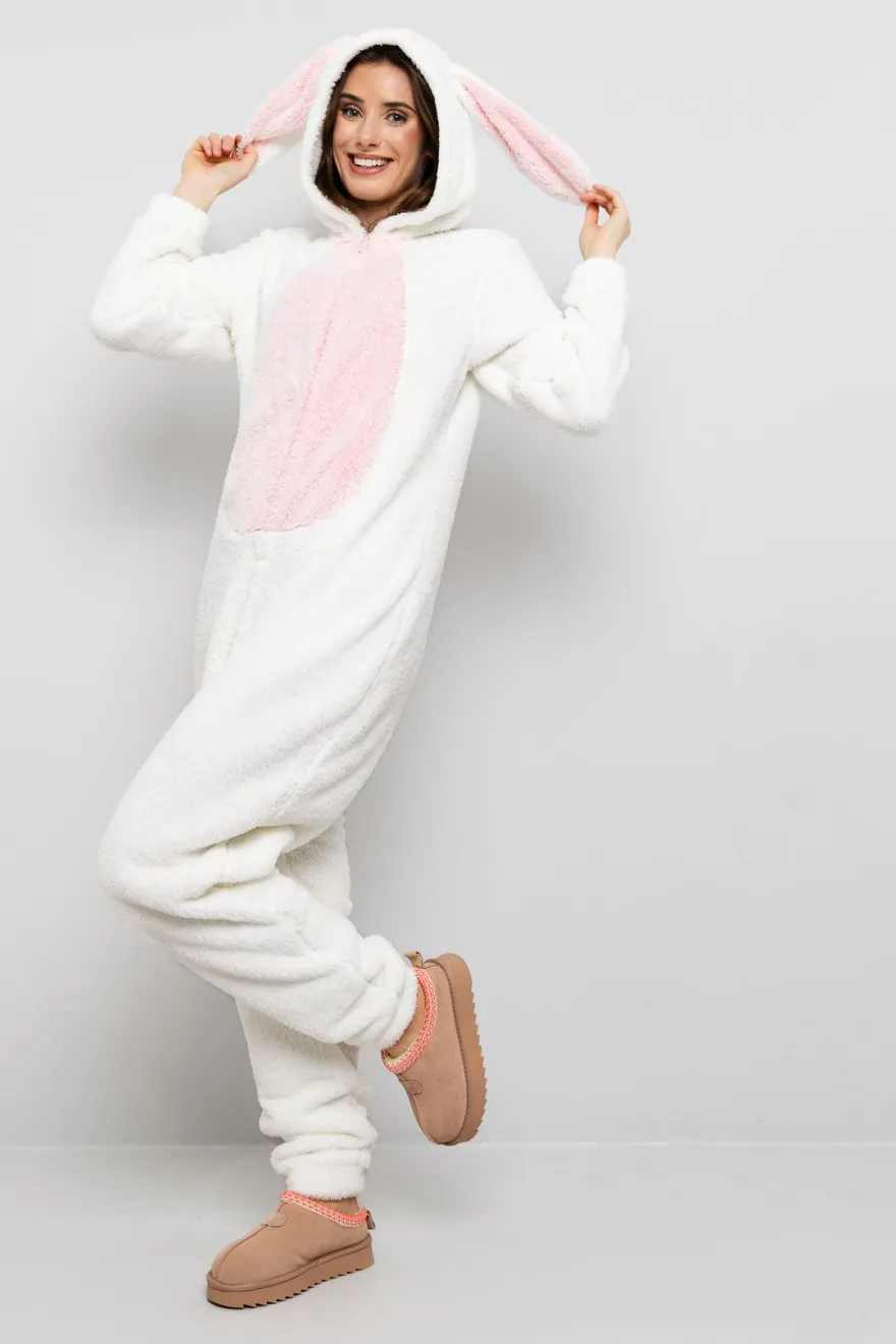 Jumpsuit hare med lange ører dame