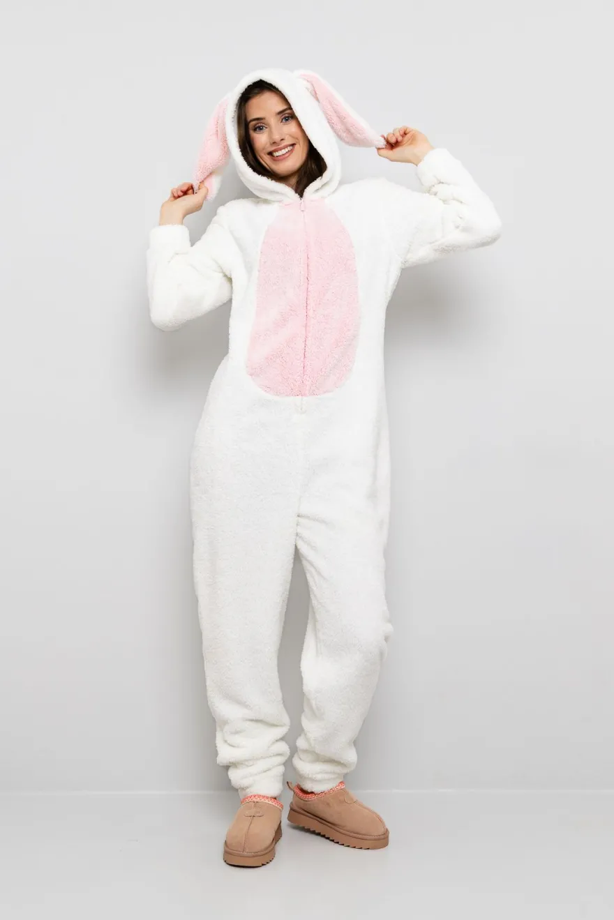 Jumpsuit hare med lange ører dame