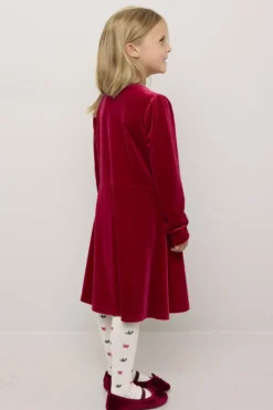 Kjole i stretch velour