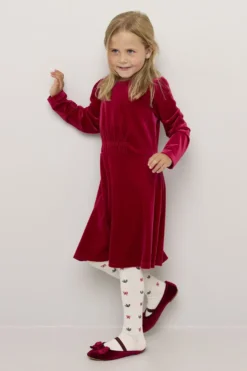 Kjole i stretch velour