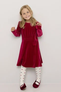 Kjole i stretch velour