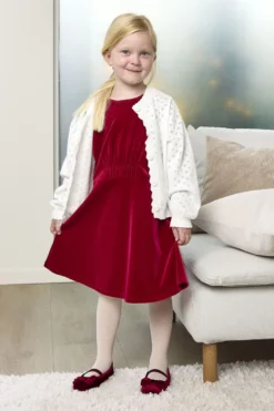 Kjole i stretch velour