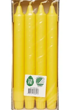 Kronelys stearin 8pk gul