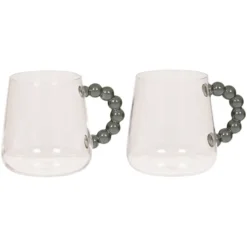 Krus med hank 2pk Pearls