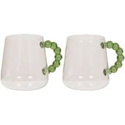 Krus med hank 2pk Pearls