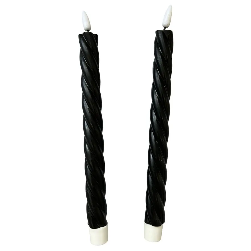 Led kronelys tvinnet 2pk Lullu