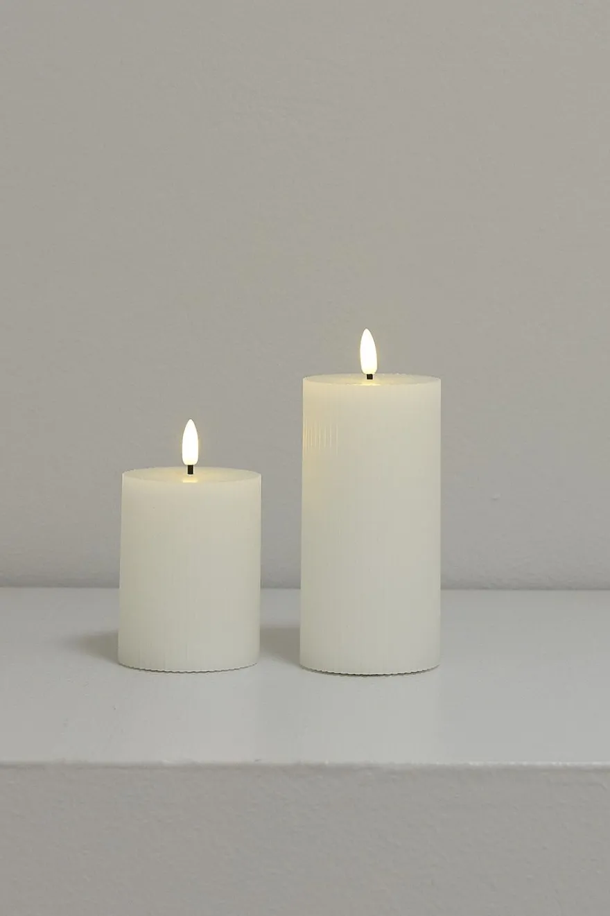 Led kubbelyssett 2stk med fjernkontroll Ivy