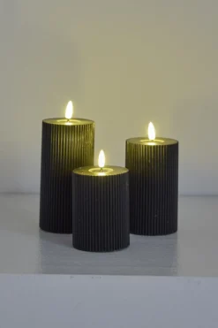 Led kubbelyssett 3stk Stripes